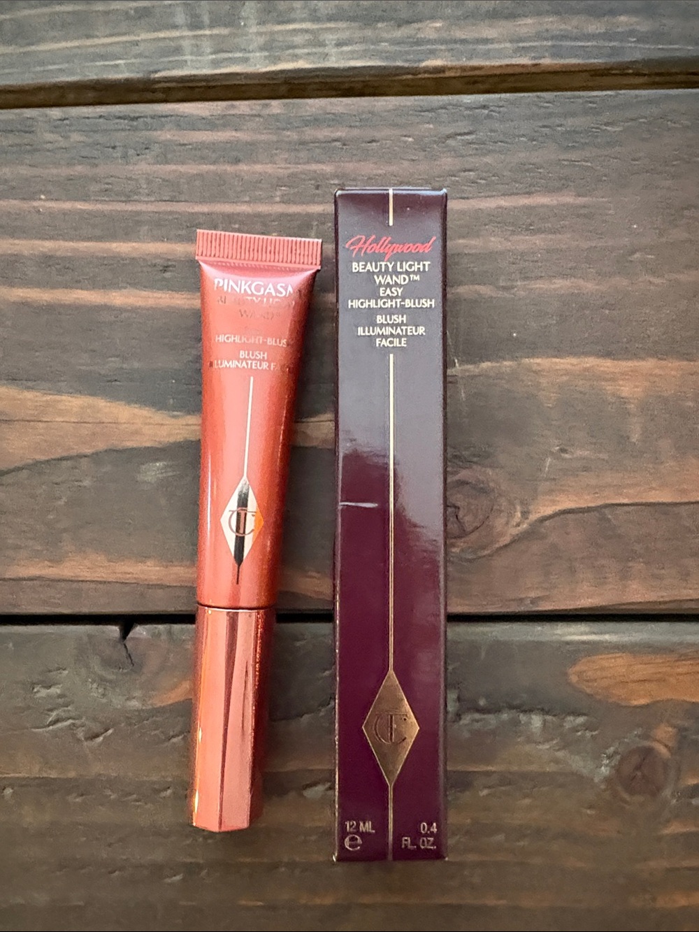Charlotte Tilbury Pinkgasm Sunset Beautylight Wand easy Hightlight Blush